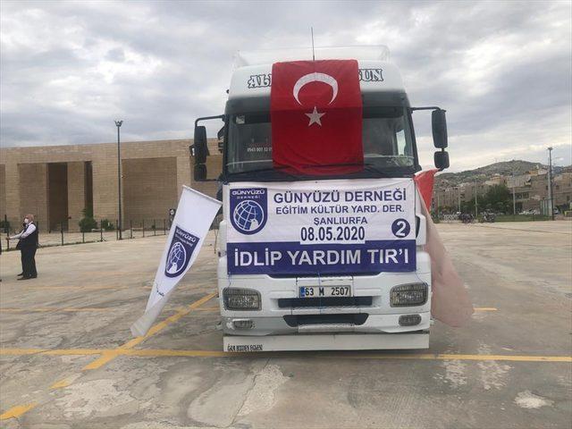 Şanlıurfa'dan Suriye'ye bir tır insani yardım