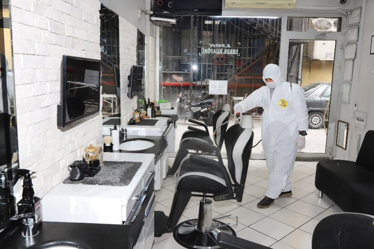 Başkan Altay&rsquo;dan berber ve kuaf&ouml;rlere destek