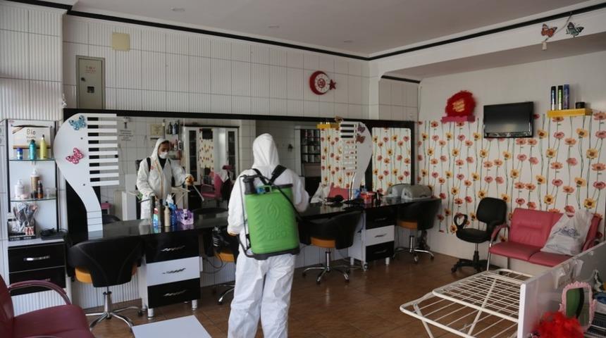 Ereğli&rsquo;de kuaf&ouml;rlere &uuml;cretsiz dezenfekte