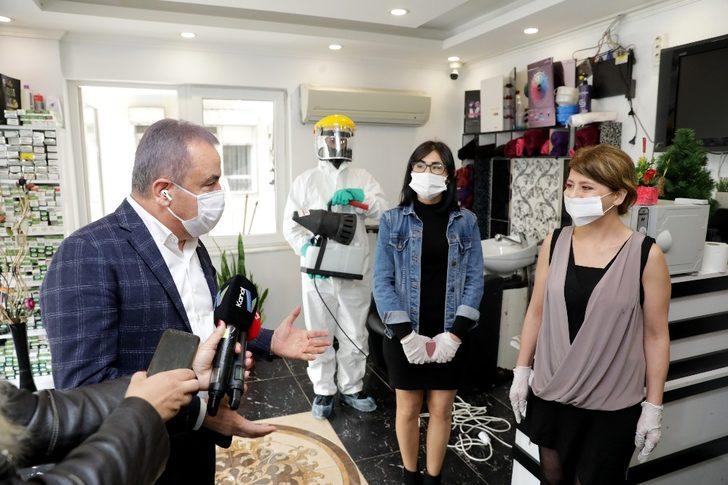 Başkan Böcek’ten berber ve kuaförlere destek G5