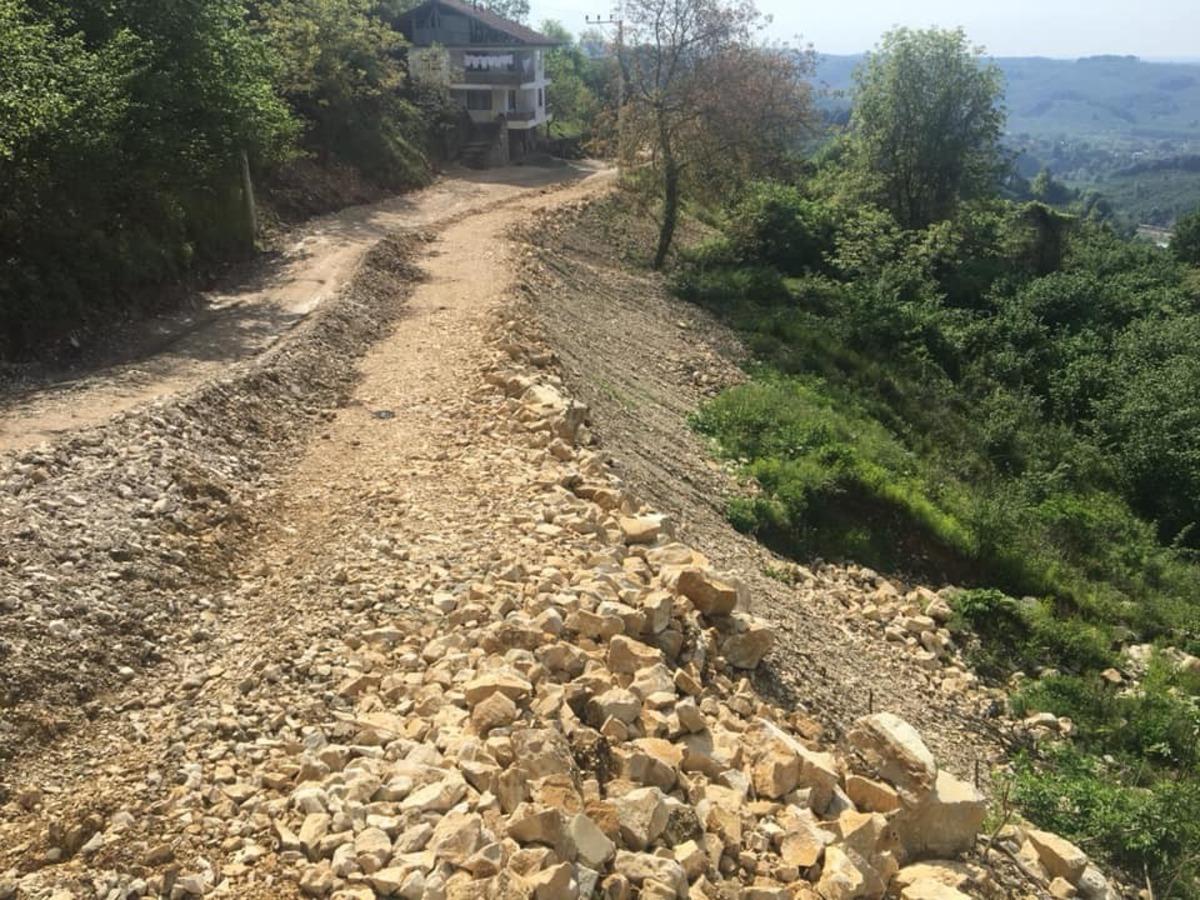 Selin vurduğu Esmahanım k&ouml;y&uuml;nde heyelan