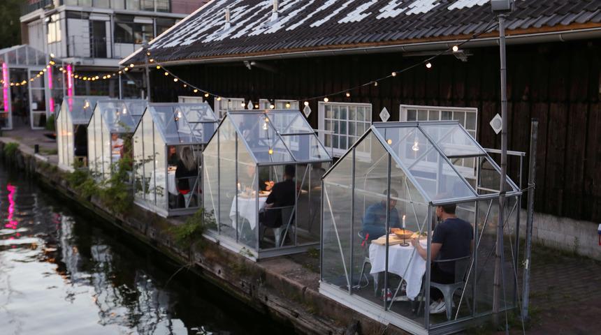 İşte yeni normal: Kabin restoran!