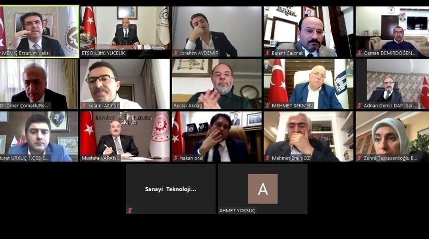 Erzurum&rsquo;un sanayi profili Bakan Varank&rsquo;la değerlendirildi