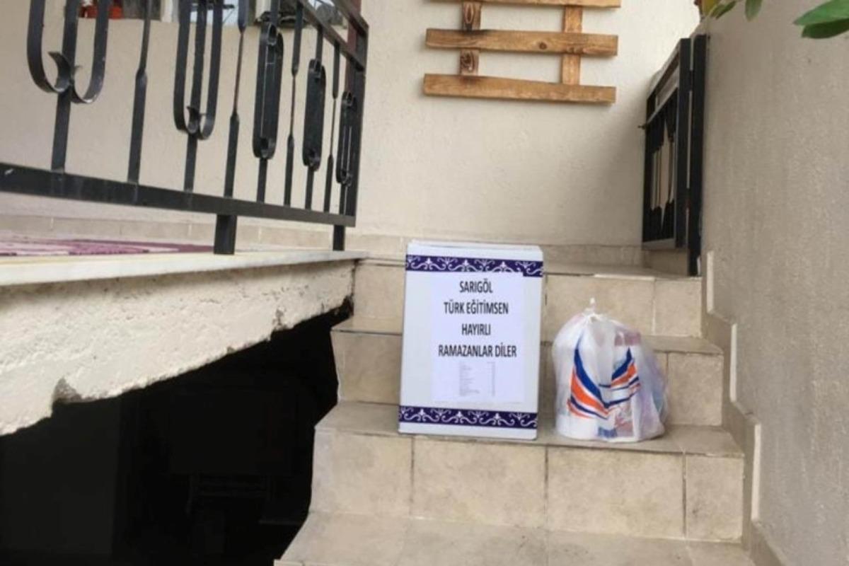 T&uuml;rk Eğitim-Sen Sarıg&ouml;l Şubesinden gıda yardımı