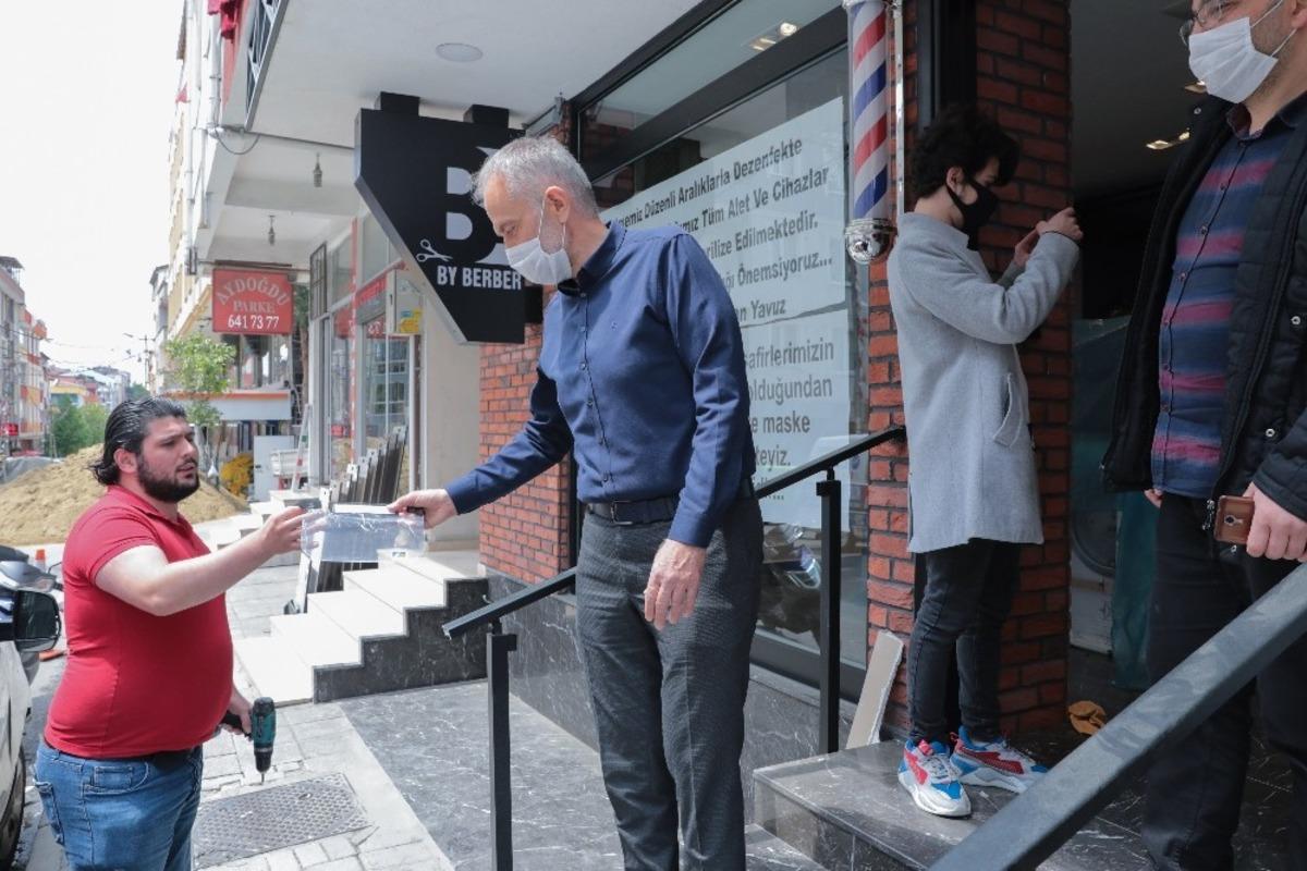 &Ccedil;ekmek&ouml;y&rsquo;de a&ccedil;ılışa hazırlanan kuaf&ouml;rler dezenfekte edildi