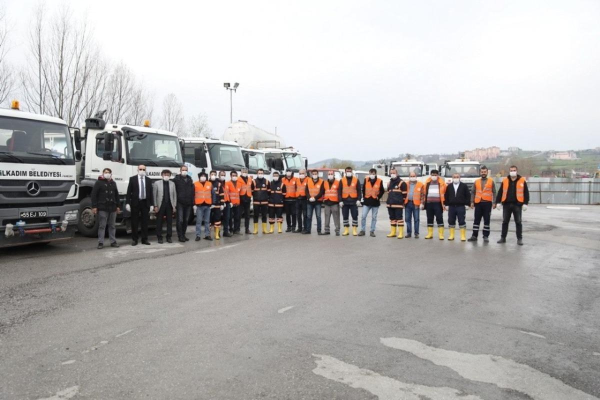 İlkadım&rsquo;da &lsquo;korona&rsquo;ya karşı her alanda tedbir