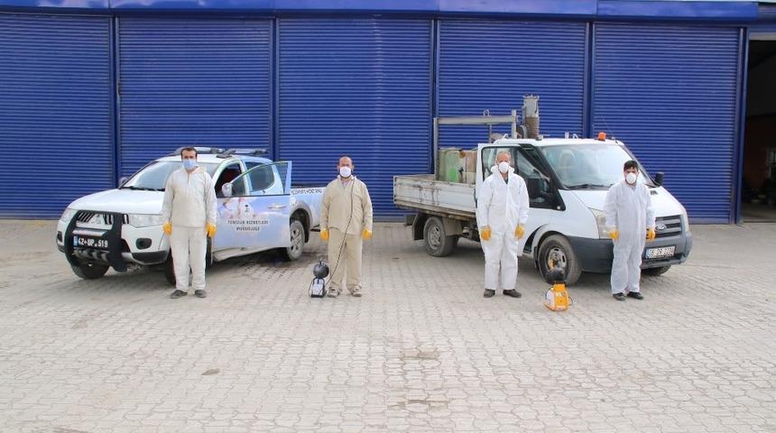 Akşehir’de haşere ile mücadele çalışmaları