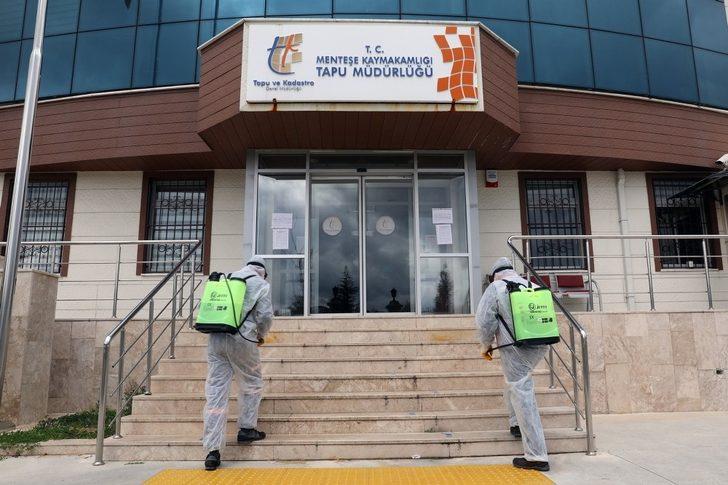 Menteşe’de dezenfeksiyon işlemleri devam ediyor G3