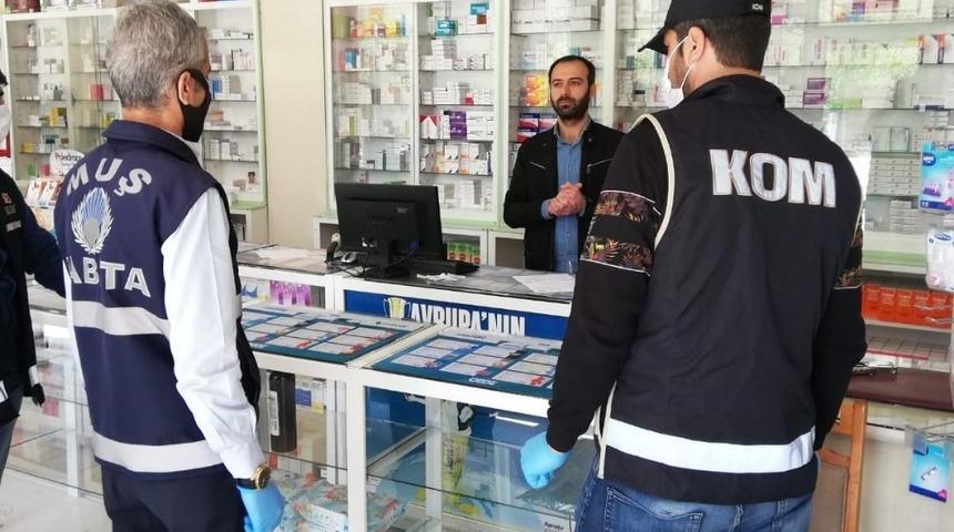 Muş&rsquo;ta maske dağıtım denetimi yapıldı