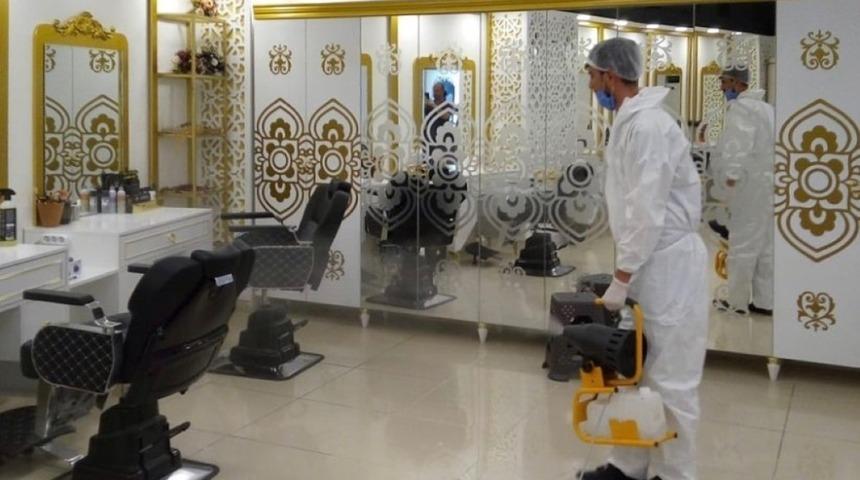 Berberler dezenfekte edildi