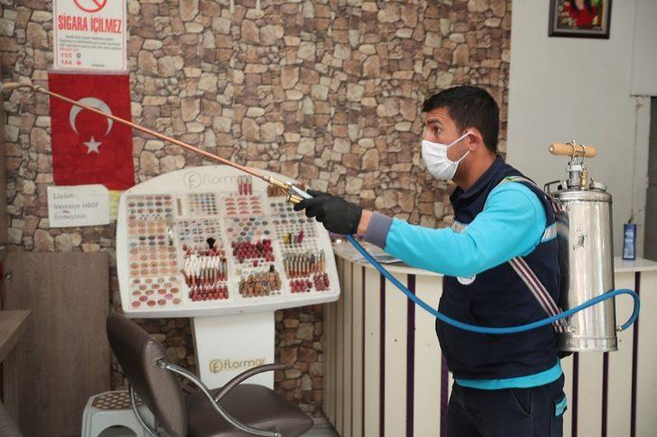 Merkezefendi’de 730 berber, kuaför ve güzellik salonu dezenfekte edildi G5