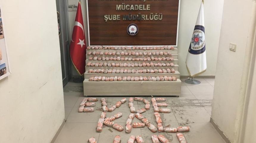 İkamette 101 kilo eroin ele ge&ccedil;irildi