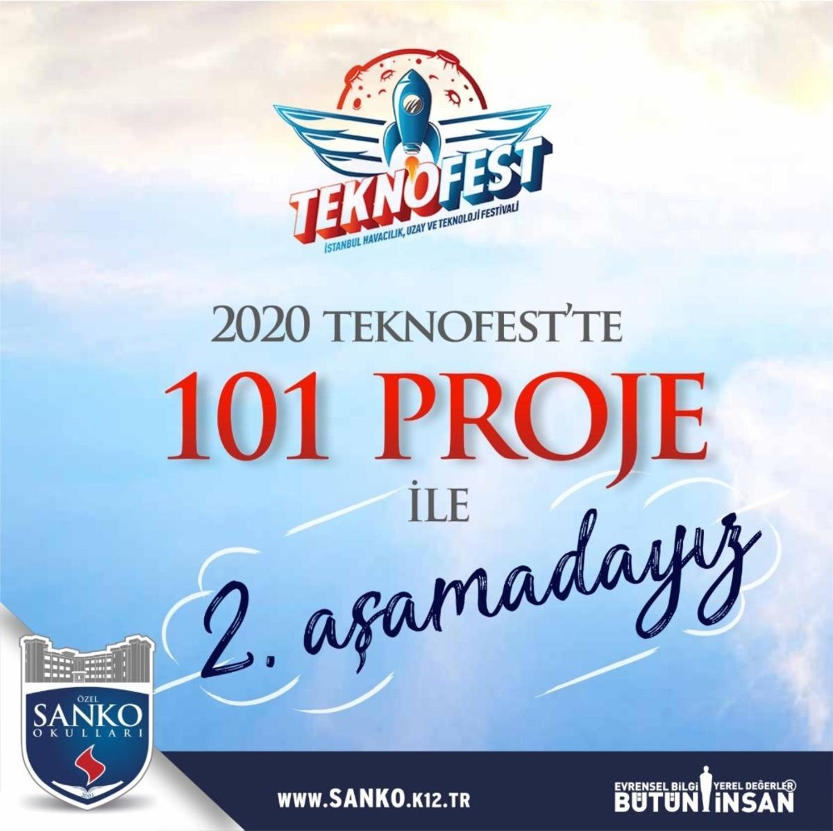 SANKO Okulları 101 projeyle TEKNOFEST 2020&rsquo;de ikinci aşamada