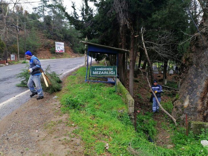 Büyükşehir mezarlıkları temizleniyor G4