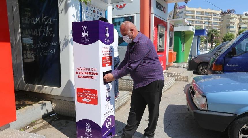El dezenfektan &uuml;niteleri halkın hizmetine sunuldu