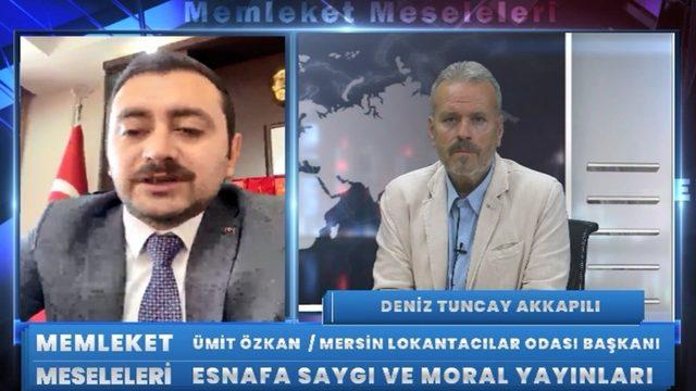 Yerel televizyon kanalından esnaf için moral yayını