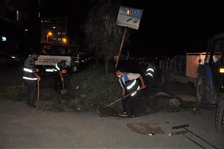 Cizre Belediyesi korona virüse karşı mahalleleri baştan aşağı temizliyor G3