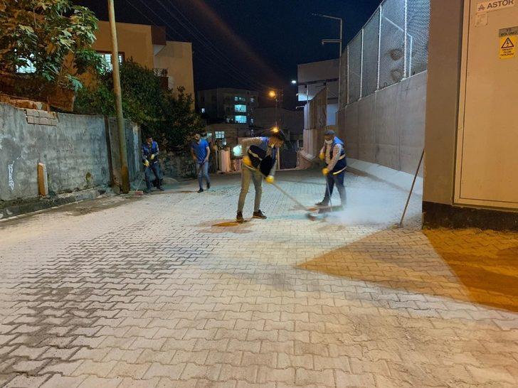 Cizre Belediyesi korona virüse karşı mahalleleri baştan aşağı temizliyor G5