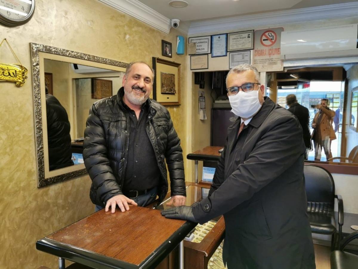 Ahlatcı&rsquo;dan esnaf turu