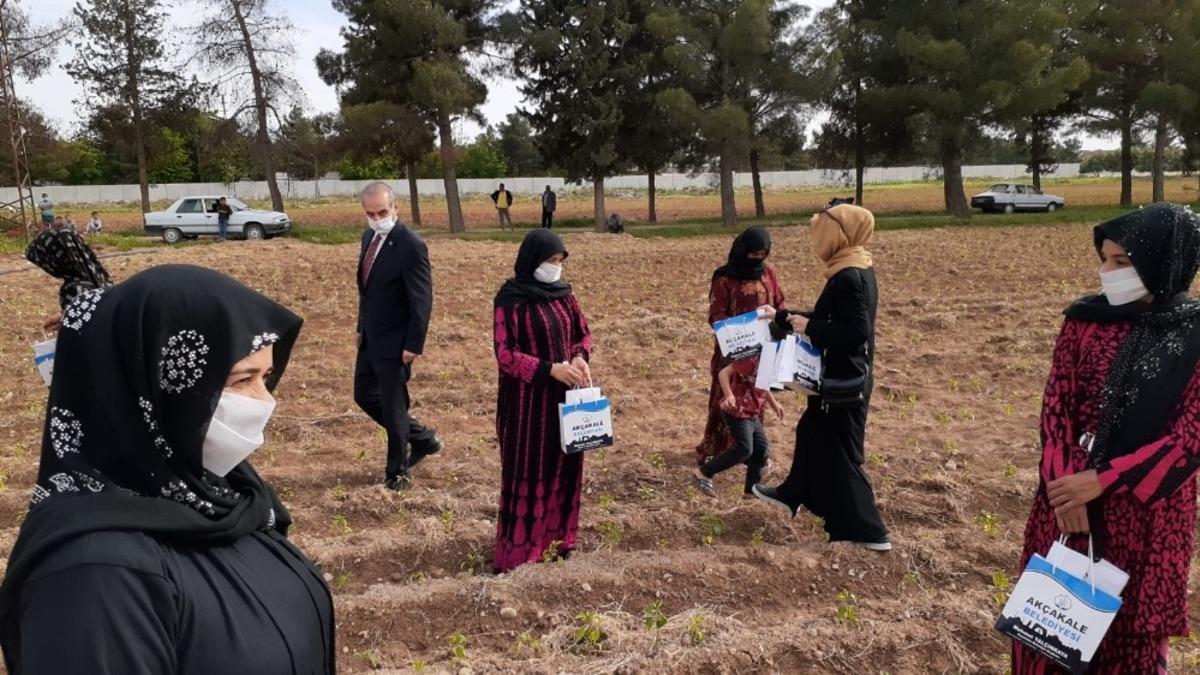 Tarlada &ccedil;alışan anneler unutulmadı