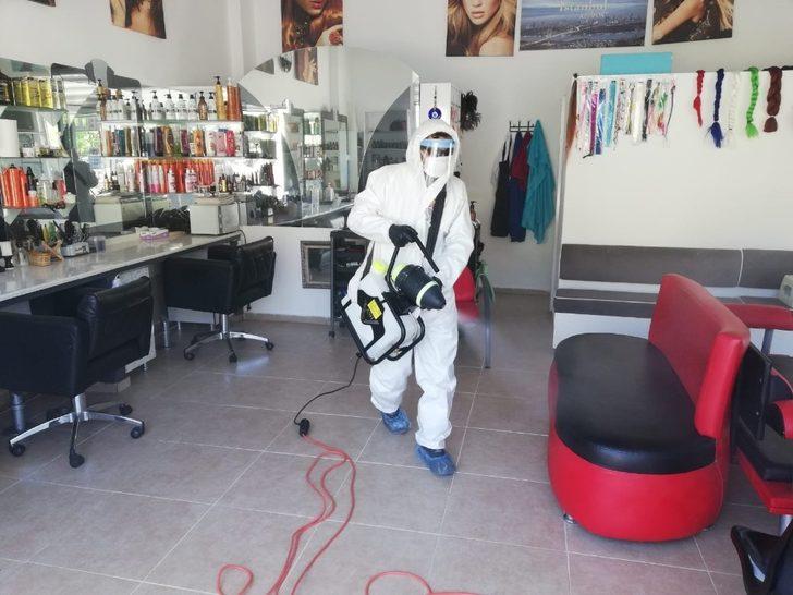 Marmaris’te salonlar dezenfekte edildi G1