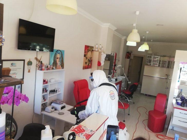 Marmaris’te salonlar dezenfekte edildi G4