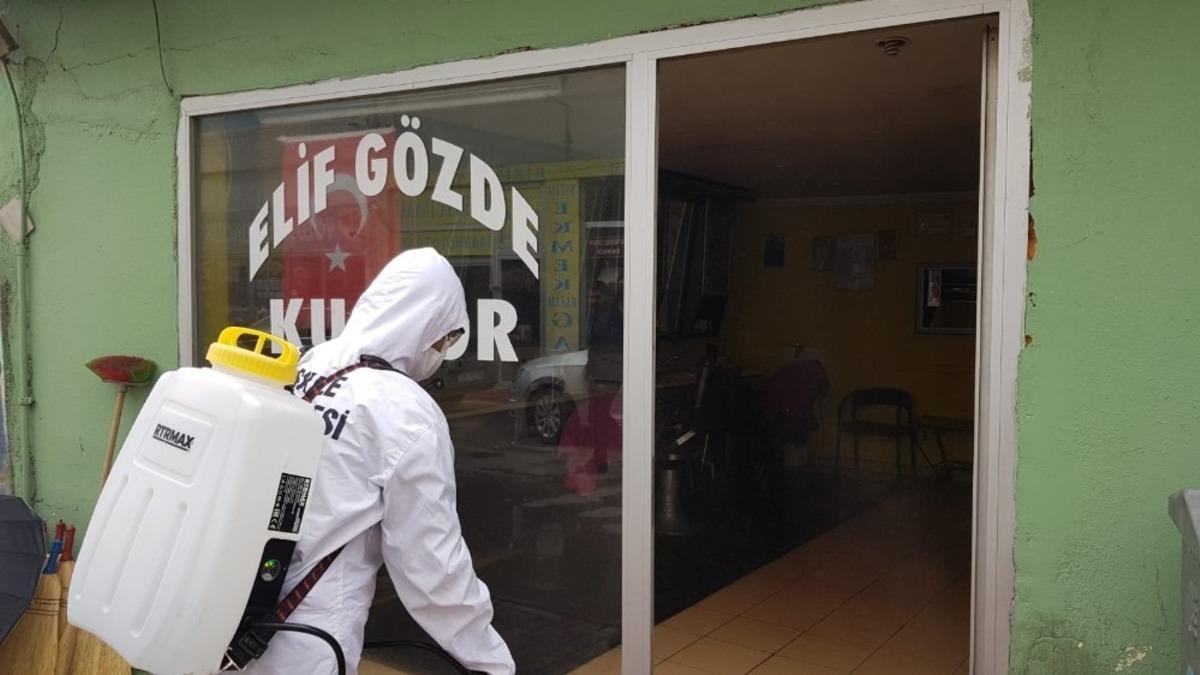 Berberler dezenfekte edildi