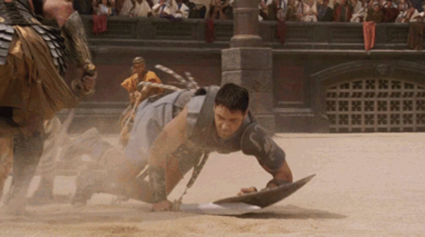 Russell Crowe setteki kaplandan canını zor kurtarmış