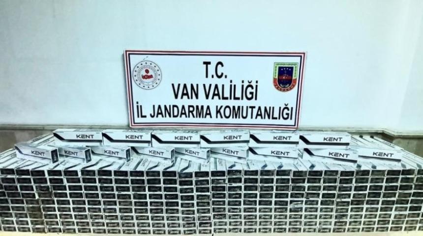 &Ccedil;aldıran&rsquo;da 5 bin 500 paket ka&ccedil;ak sigara ele ge&ccedil;irildi