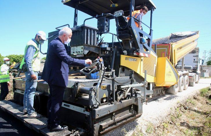 Başkan Gültak, asfalt çalışmalarını denetledi G4