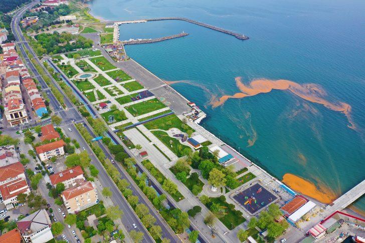 Tekirdağ sahili turuncu renge boyandı G2