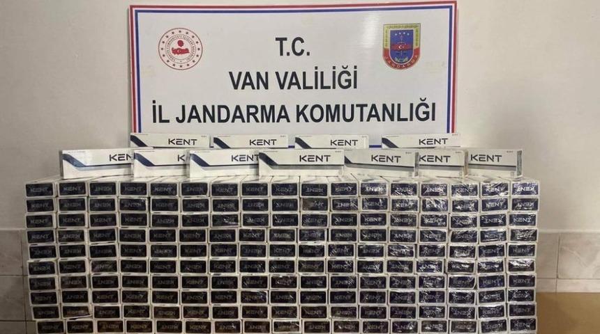 Çaldıran’da 6 bin 500 paket kaçak sigara ele geçirildi