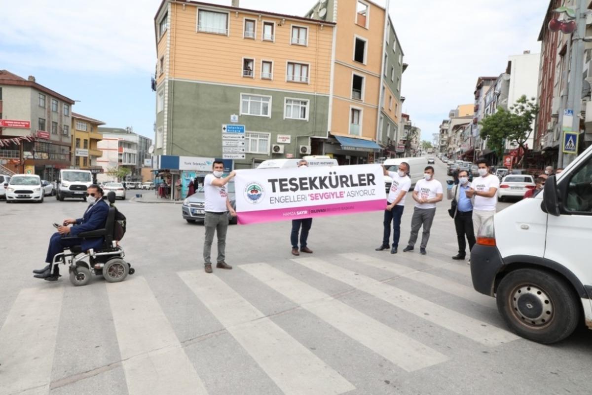 Dilovası&rsquo;nda Engelliler Haftası&rsquo;nda anlamlı sosyal deney