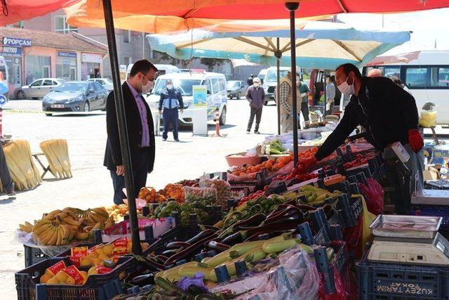 Kaymakam Baytok’dan korona virüs denetimi