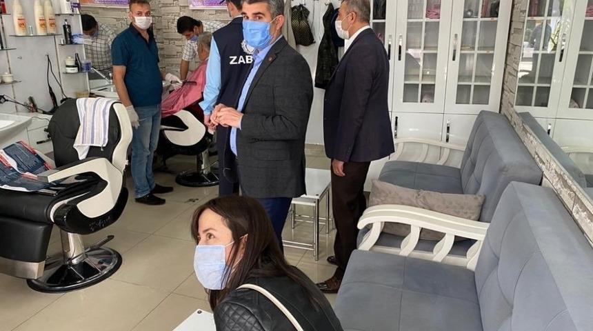 Adıyaman&rsquo;da berberler denetledi