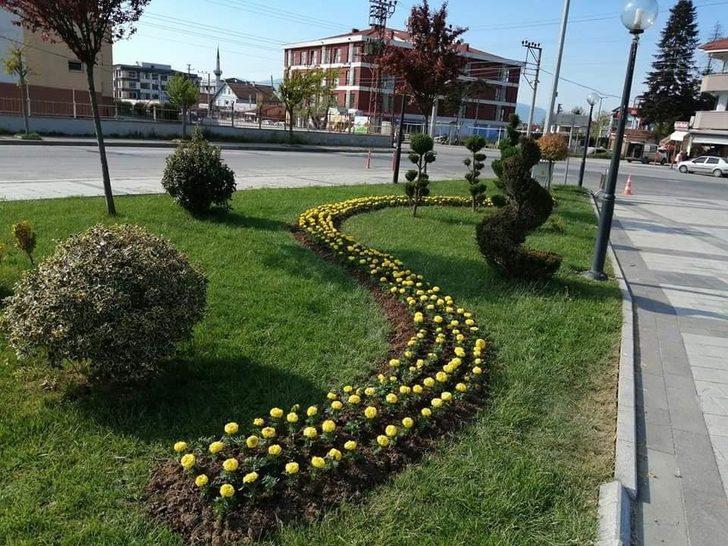 Düzce’de bahar çiçekleri dikimi devam ediyor G3