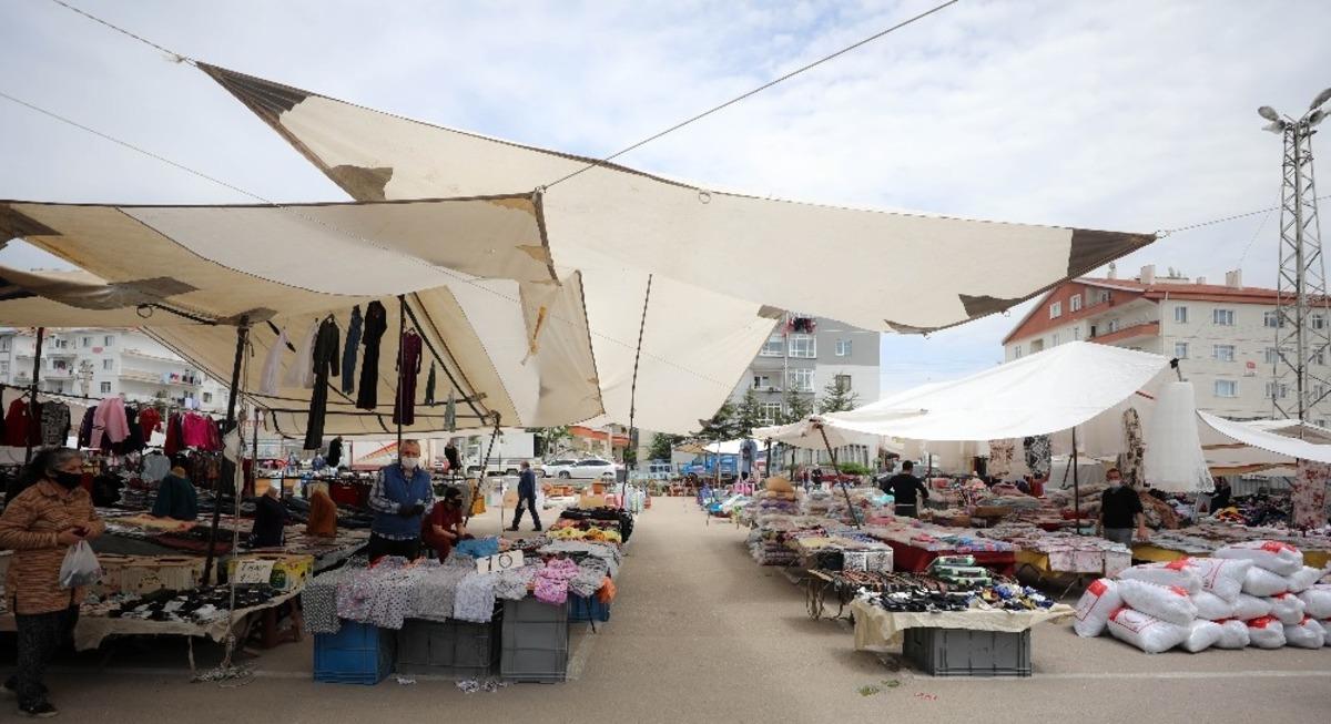 Sincan pazarlarında gıda dışı &uuml;r&uuml;nlerin satışına başlandı