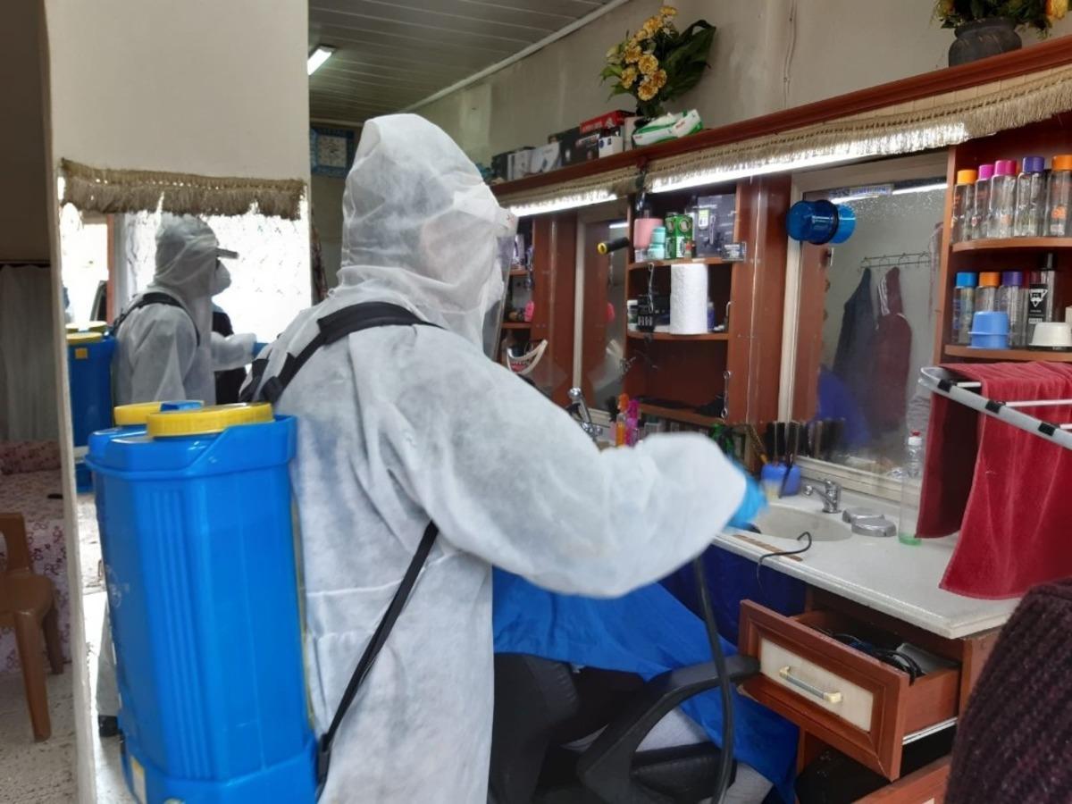 Hakkari&rsquo;de dezenfekte &ccedil;alışmaları s&uuml;r&uuml;yor