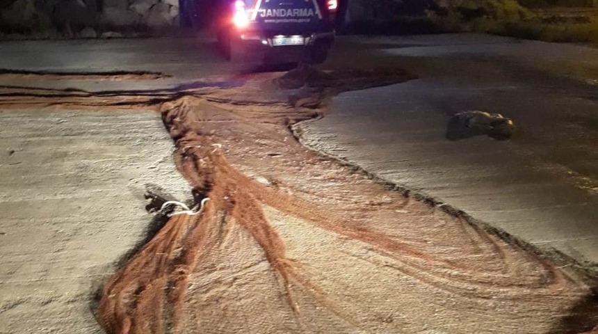 Van’da 350 metre manyat tipi ağ balık ele geçirildi