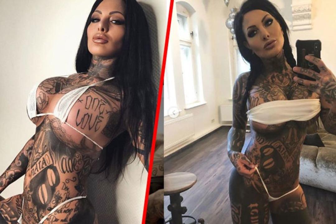 Y&uuml;zlerce d&ouml;vmesi olan model, v&uuml;cudunun d&ouml;vmesiz halini paylaştı