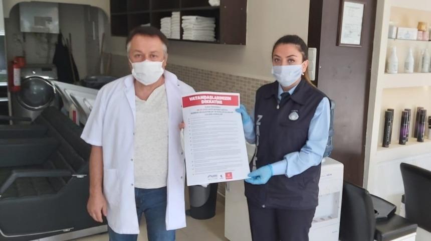 Gebze’de berber ve kuaförler denetleniyor