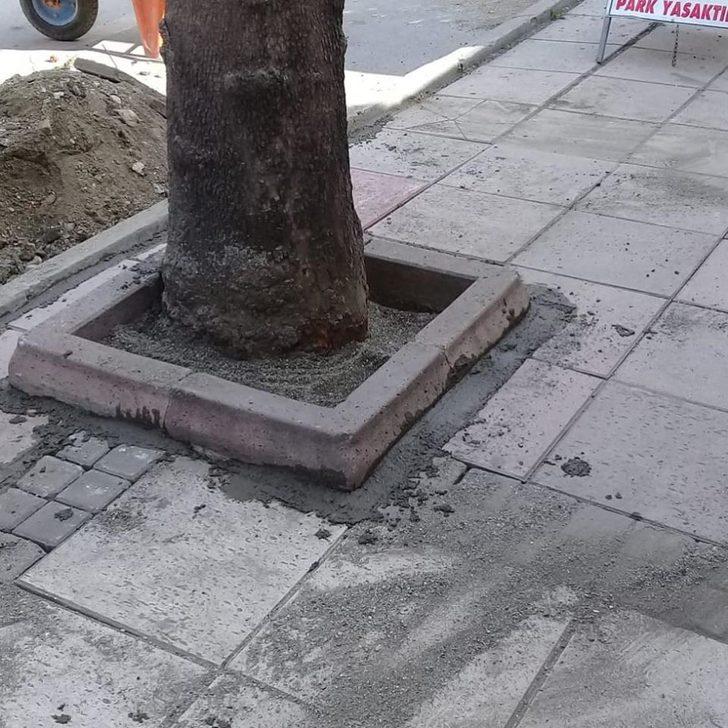 Taşköprü’de zarar gören kilit parkeler onarılıyor G3