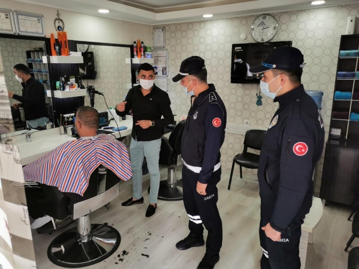 Kırıkkale&rsquo;de berber ve kuaf&ouml;rlere zabıta denetimi