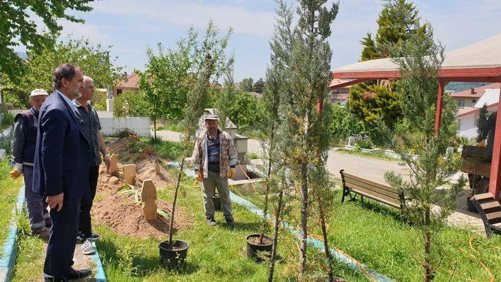 Kaynaşlı’da mezarlıkta düzenleme yapılıyor G2