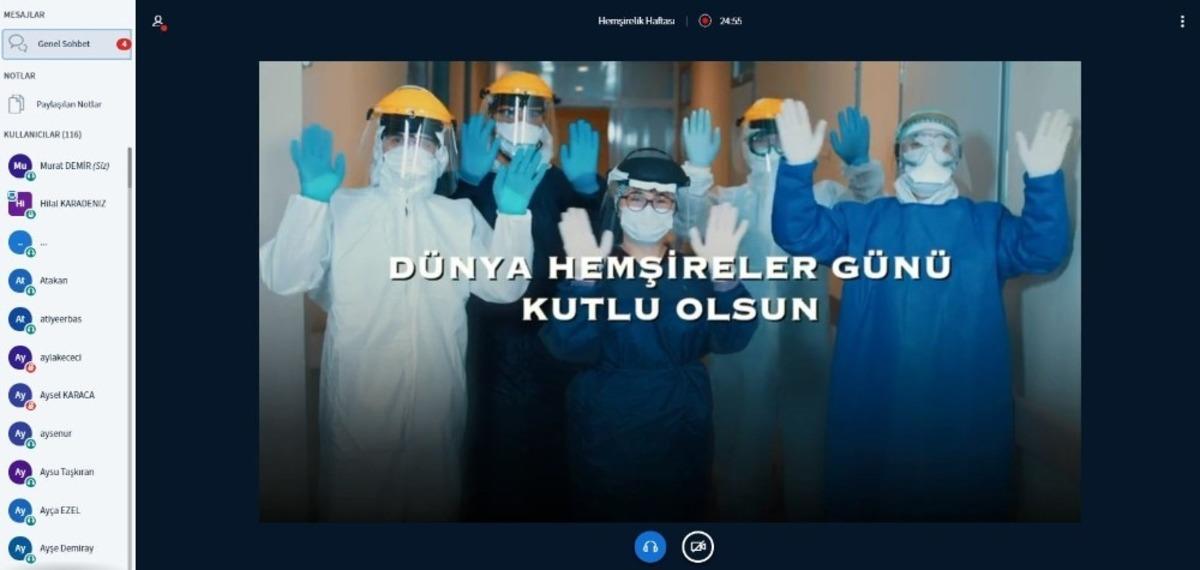 D&uuml;zce &Uuml;niversitesi hemşirelik haftası etkinliklerini online yapıyor