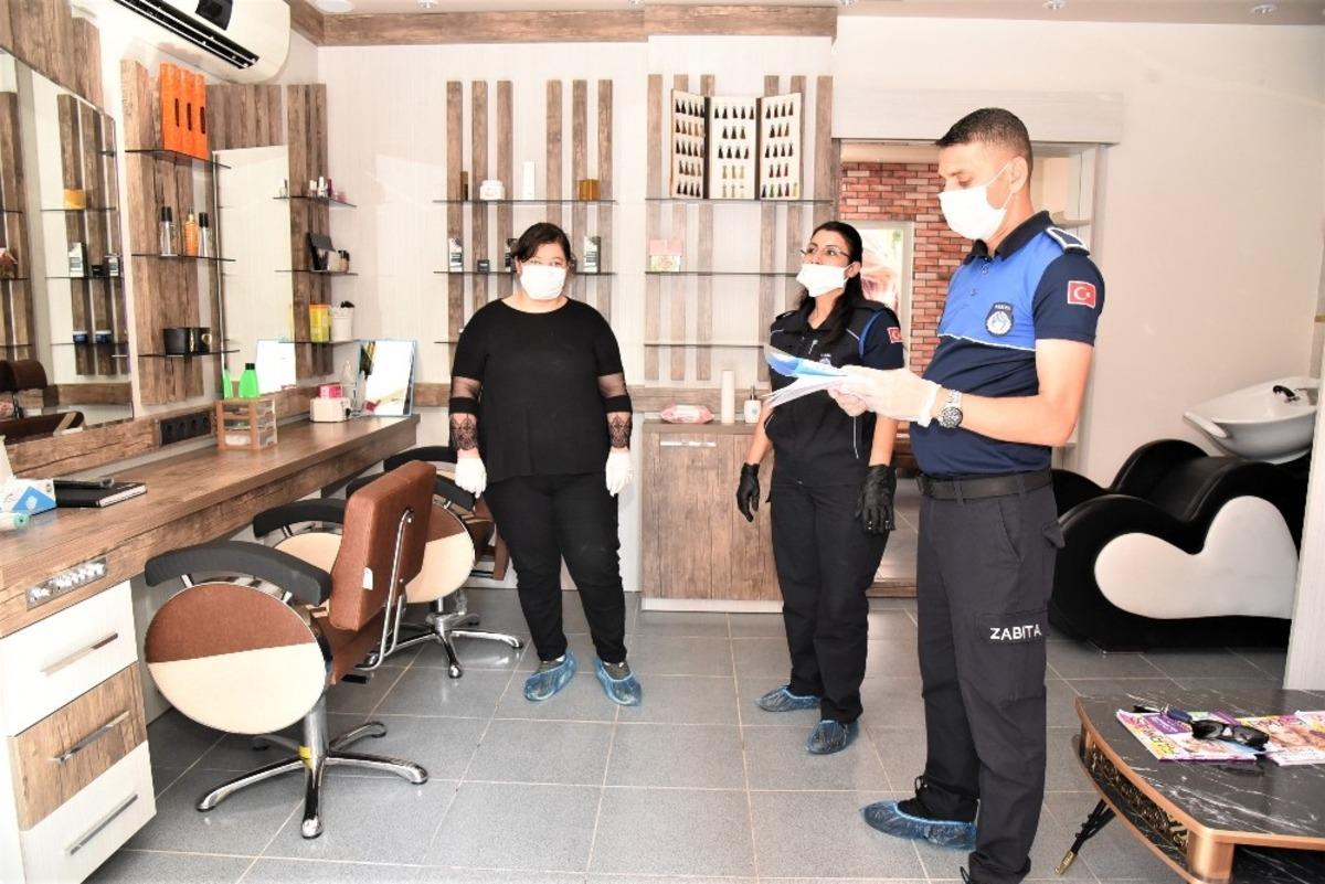 Toroslar&rsquo;da berber ve kuaf&ouml;rler denetlendi