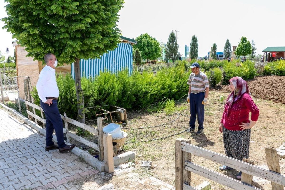 Meram hobi bah&ccedil;elerinde ekim zamanı