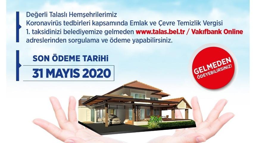 Emlak ve Çevre Temizlik Vergilerini evden ödeyin