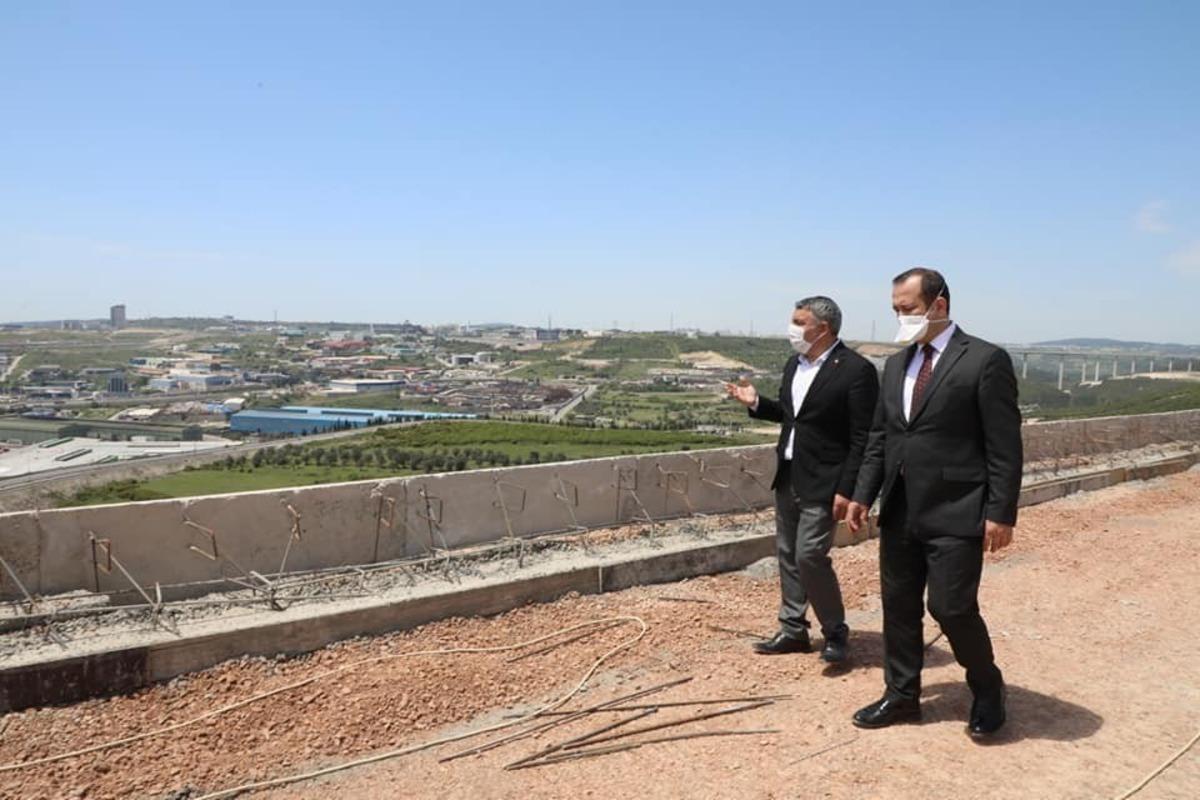 &Ccedil;akmak ve Şayir, seyir terası projesini inceledi