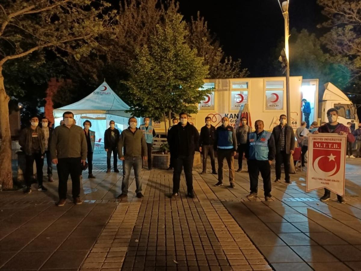 MTTB Kayseri Şubesi ve Yesevi Yardım Hareketi&rsquo;nden kan bağışı